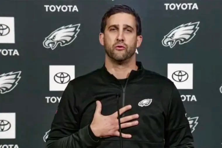 New Eagles head coach Nick Sirianni said a timeframe for naming his No. 1 quarterback "hasn’t even crossed my mind.”