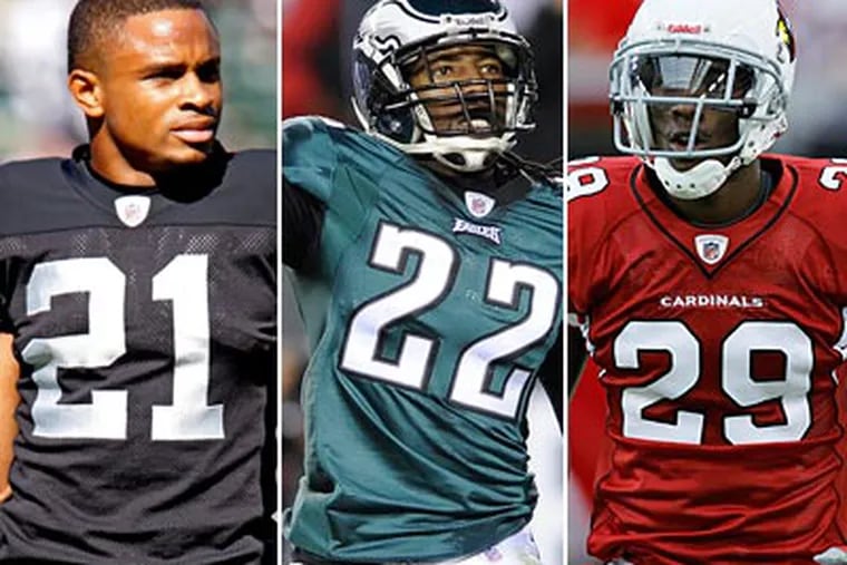 The Eagles are loaded with top-notch cornerbacks: Nnamdi Asomugha, Asante Samuel and Dominique Rodgers-Cromartie. (AP Photos)