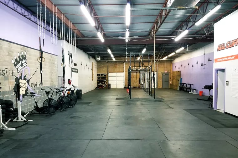 CrossFit Royalty in Trooper has been empty throughout the coronavirus pandemic. Members have rented out the equipment that was previously in the gym.