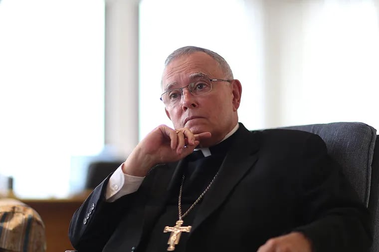 Archbishop Charles J. Chaput acknowledges hoping for a measure of tranquility after four challenging years that have included planning for Pope Francis’ visit. His time here, Chaput said, “has not been the typical life of a bishop.” (DAVID MAIALETTI / Staff Photographer)