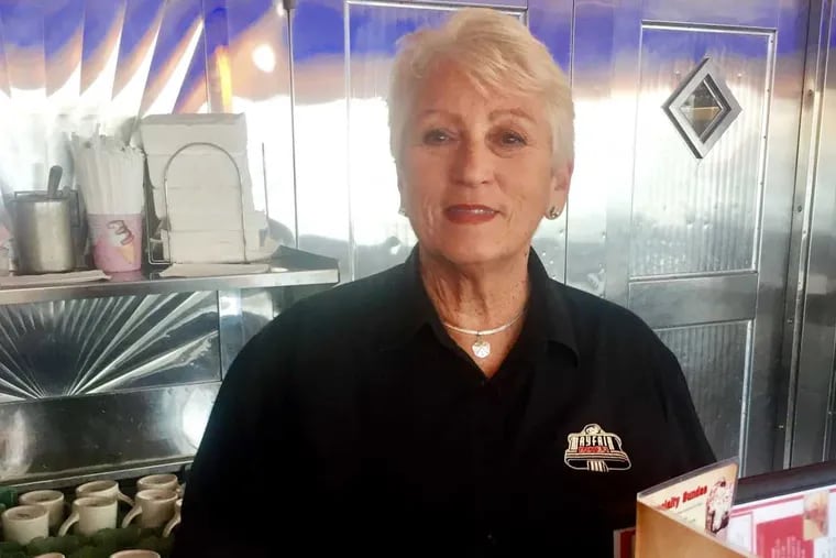 Betty Woods, a waitress for 46 years at the Mayfair Diner