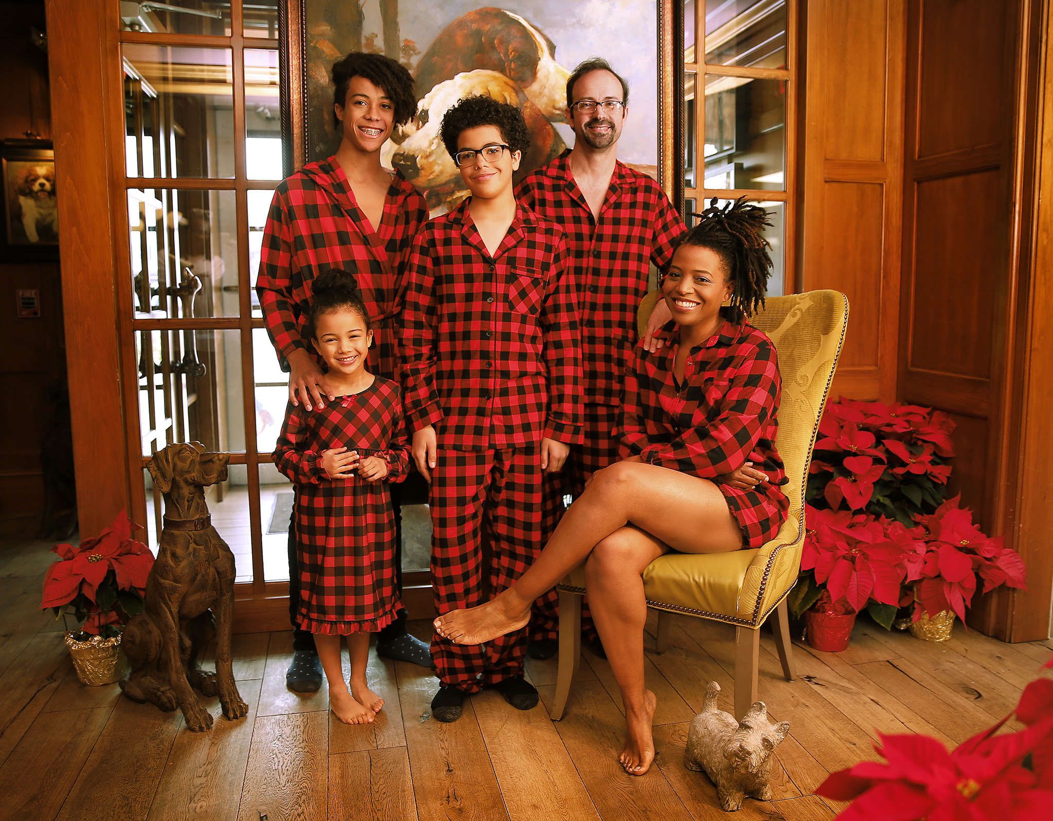 Christmas Red & Green Striped Family Pajama Sets Kids and Adult Kleding Gender-neutrale kleding volwassenen Pyjamas & Badjassen Pyjama 