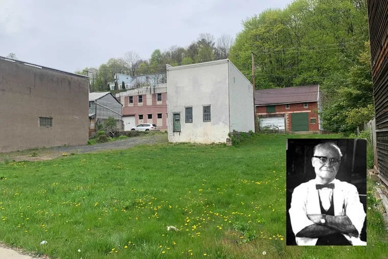 Dr. Robert Spencer, insert, performed thousands of abortions in his Ashland, Schuylkill County office, often for free, for decades before a woman’s right to choose was protected. All that remains of his practice is an empty lot on Centre Street.