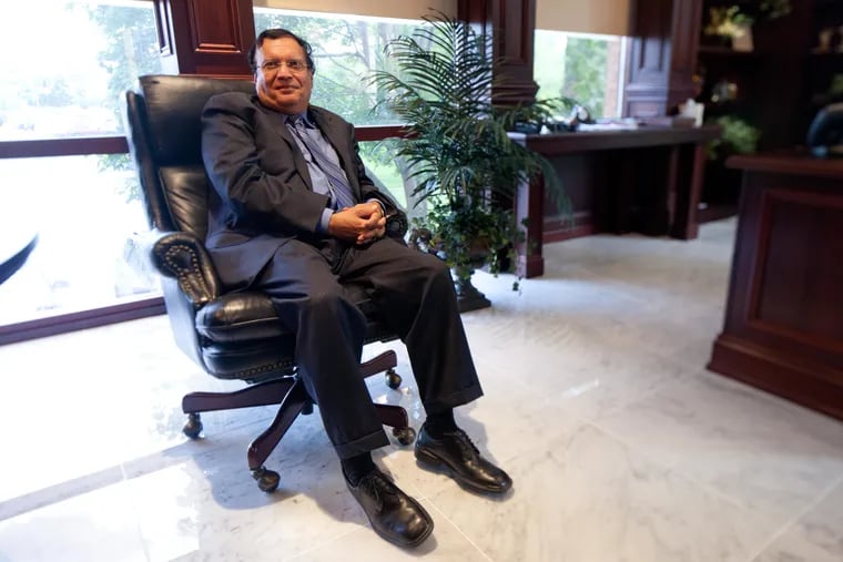 Dr. Krishna P. Singh, President and CEO of Holtec International, in his office in Marlton, where the company was headquartered prior to moving to Camden.