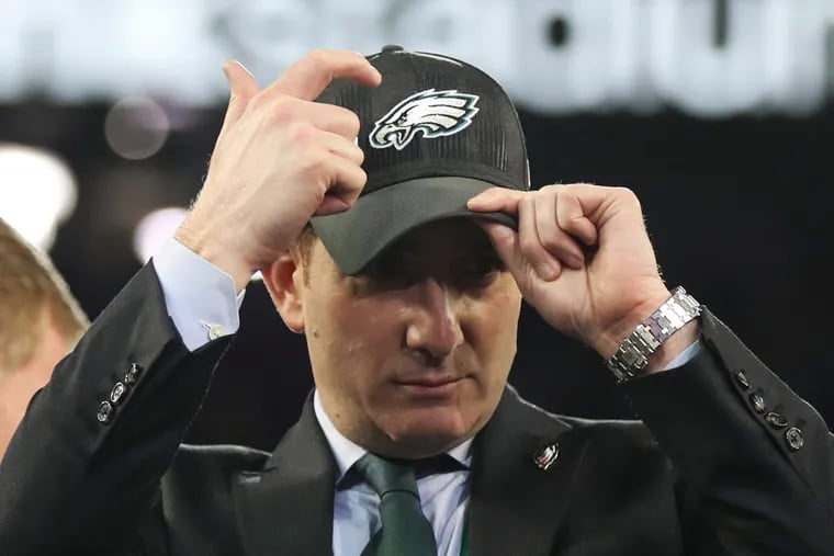 Philadelphai Eagles executive vice president of football operations Howie Roseman.