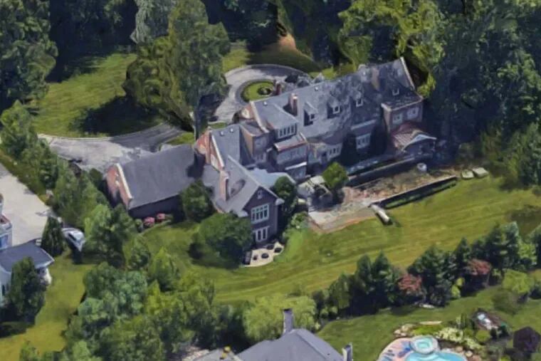 The Lower Merion home of Jay H. Shah, CEO of Hersha Hospitality Trust. Shah, a prominent hotel developer, began construction on an in-law suite and garage addition and made other changes to his home without seeking building permits and other necessary approvals.