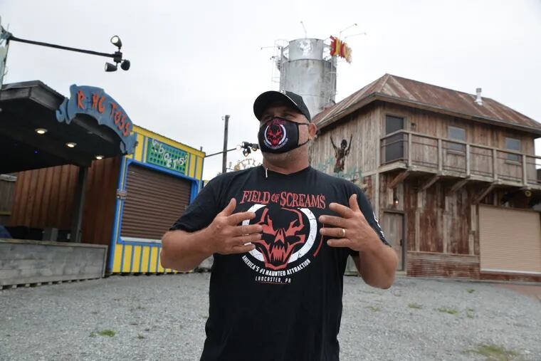 Jim Schopf, an owner of 'Field of Screams,' a Halloween destination in Mountville, Lancaster County, said he’d typically see tens of thousands of customers come through the gates, but this year, he expects far fewer to take a hayride, venture into the “Den of Darkness,” and walk the “Nocturnal Wasteland.”