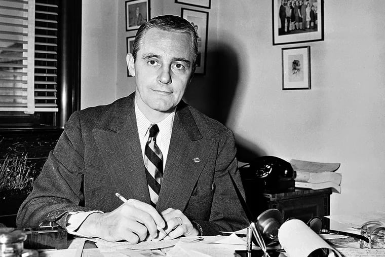 Richardson Dilworth as a candidate for city treasurer in 1950. He had found a culture of corruption when he came to town. (Associated Press)