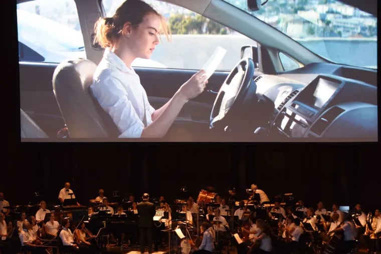 At the Mann Center, with “La La Land” star Emma Stone on screen, the Chamber Orchestra of Philadelphia and a jazz combo accompany the hit movie.