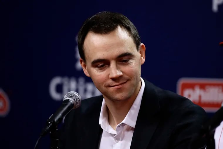 Phillies general manager Matt Klentak lauded his scouting department for making the acquisition of catcher J.T. Realmuto possible.