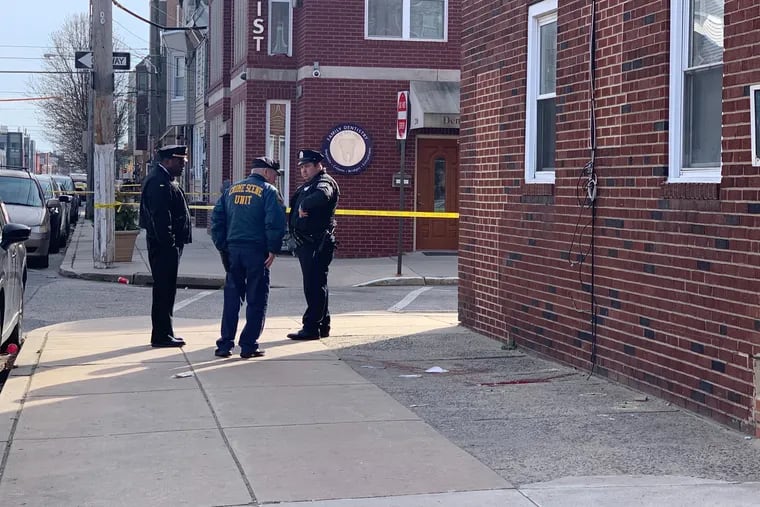 A 21-year-old man was shot and killed after suffering multiple gunshot wounds in the Graduate Hospital neighborhood of the city Thursday afternoon. The man was chased across two blocks and died on the corner of 22nd and Montrose Streets. Bullet casings and blood trailed through the block.