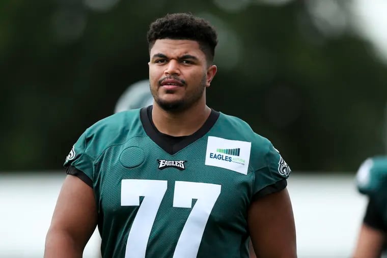 Eagles offensive tackle Andre Dillard