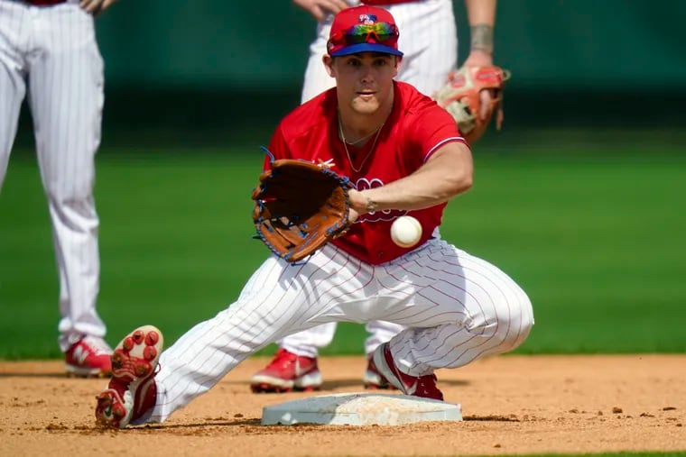 Phillies utility man Scott Kingery continues to work on his swing at the Lehigh Valley alternate training site.