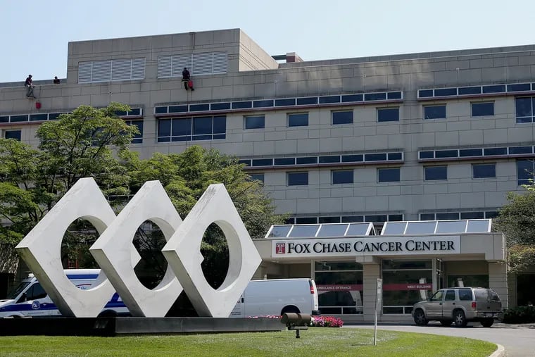 Temple University's Fox Chase Cancer Center is pictured in Northeast Philadelphia in July 2019.