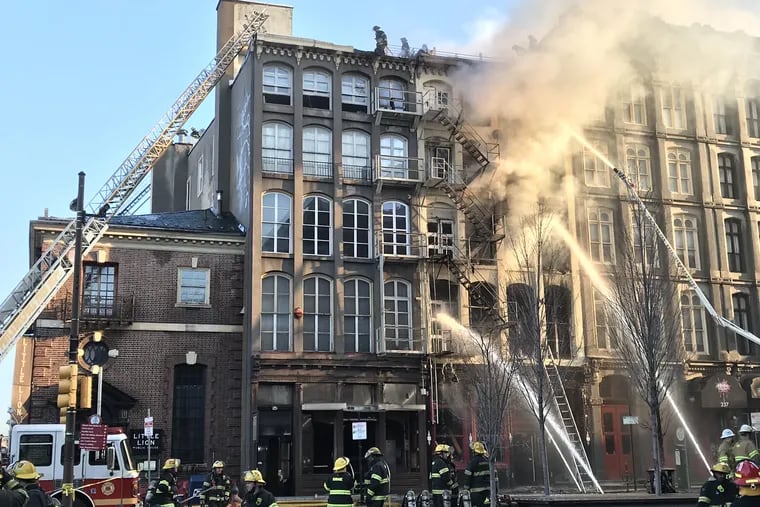 A four-alarm fire that broke out early on Feb. 18, 2018, on Chestnut Street between 3rd and 2nd was ruled an arson.
