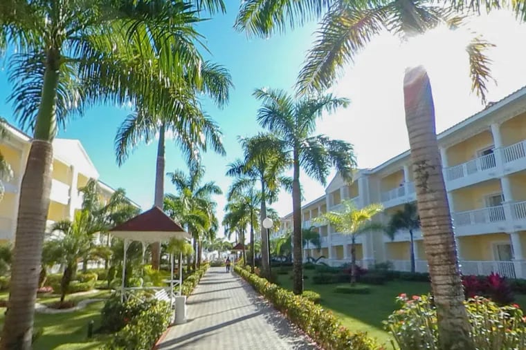 A Google Street View screenshot from the Luxury Bahia Principe Bouganville in the Dominican Republic, where three American tourists have died.