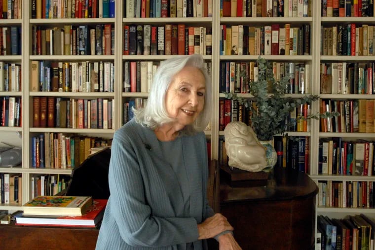 Marciene Mattleman in her home in Washington Square in 2008. The tireless education advocate died Friday at age 89.