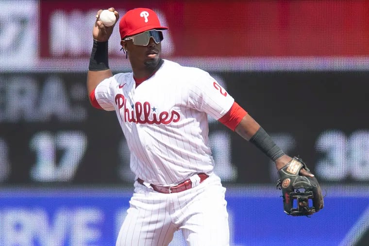 Phillies second baseman Jean Segura could be sidelined for up to 12 weeks.