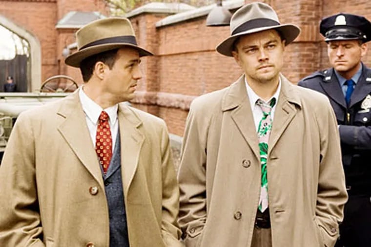 Mark Ruffalo (left) and Leonardo DiCaprio star in the moody "Shutter Island," full of visual nods to the work of Alfred Hitchcock, and others.
