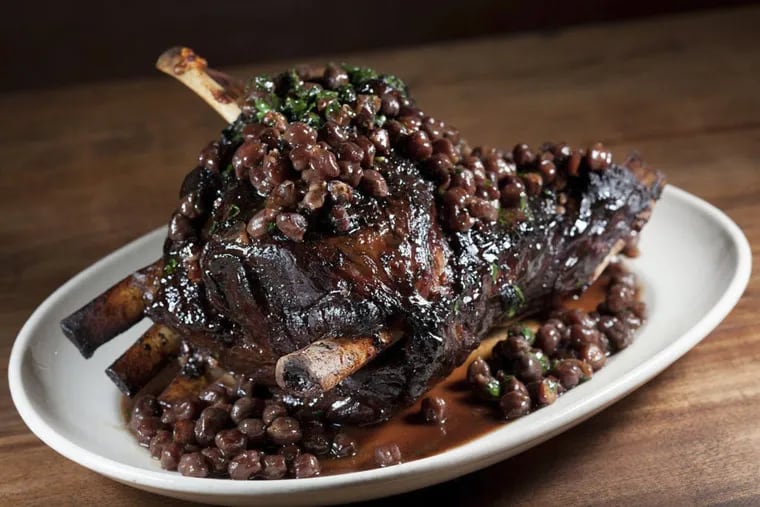 The smoked and braised lamb shoulder with chickpeas from Zahav is one of Craig LaBan’s favorite lamb dishes.