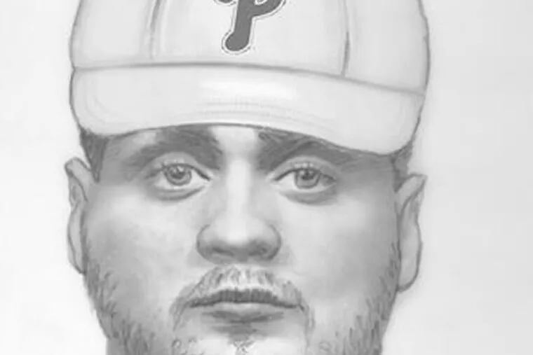 Their attacker was described as a stocky white man in his early 30s, about 5-feet-9-inches and about 230 pounds. He has light brown hair and a light mustache and beard. He wore a white Phillies cap with a red logo, a white tank top, and blue-jean shorts.