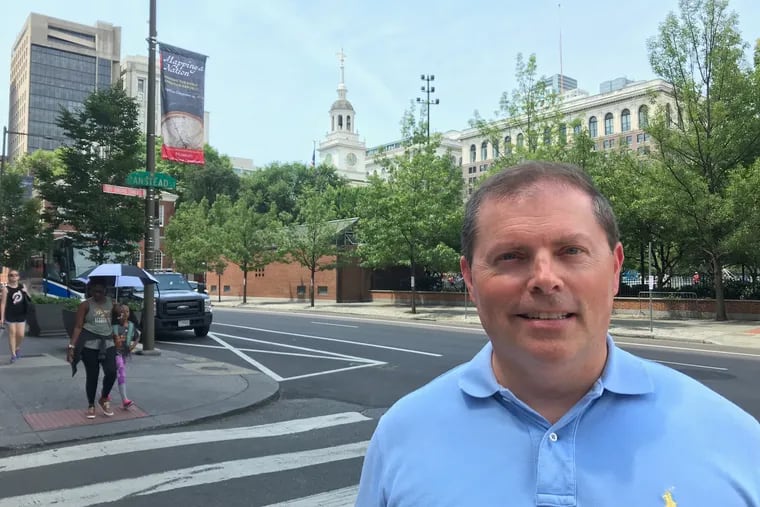 Rob Jordan is president of the Philadelphia Log Cabin Republicans, a group of LGBTQ members of the GOP. Jordan re-launched the club, which has about 20 members so far, four months ago.