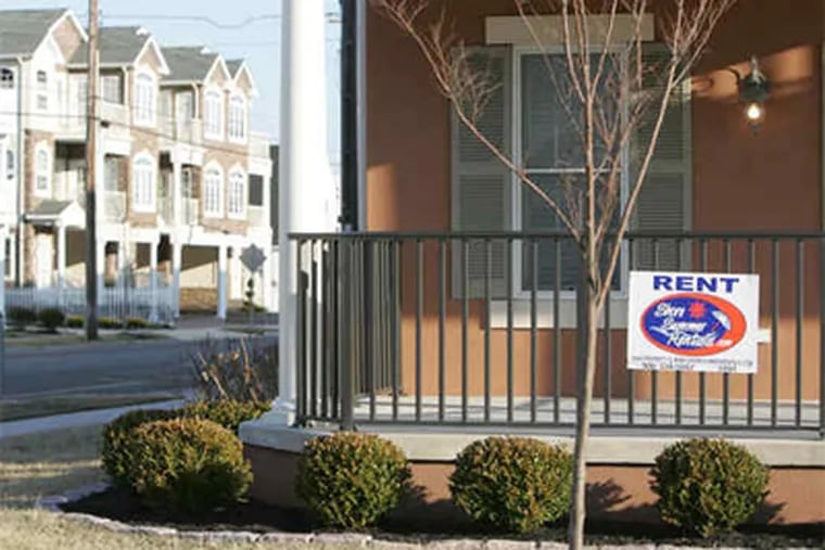A house for rent in Wildwood, one of the few shore towns without beach fees. "Early reservations are up," the head of a hotel-motel group reported.