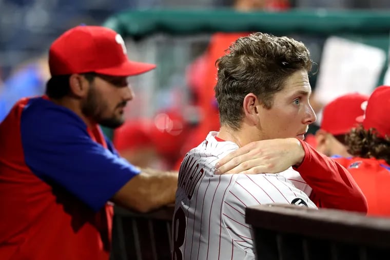 Spencer Howard's velocity decreased sharply from the first inning to the third Saturday night in his first start of the season for the Phillies.