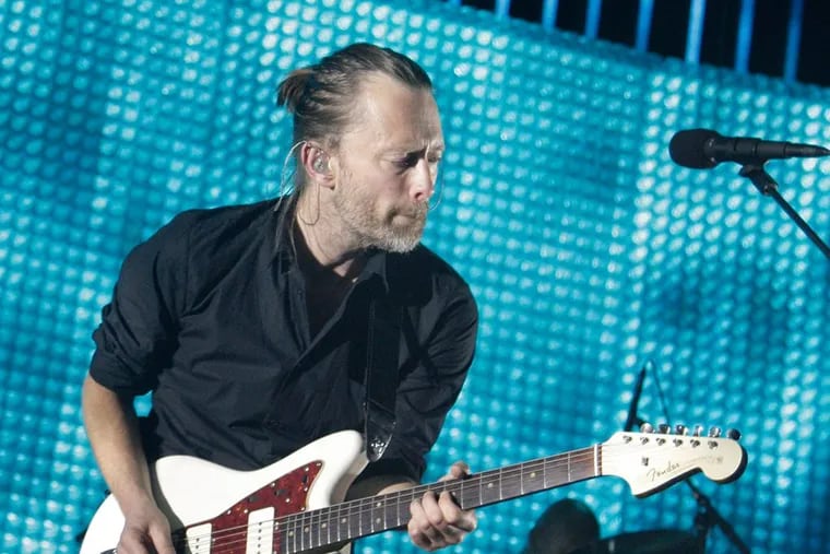 Thom Yorke of Radiohead performs at the Susquehanna Bank Center in Camden on June 13, 2012.