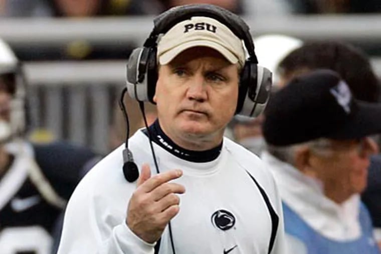 Penn State acting athletic director Dave Joyner plans to interview interim head coach Tom Bradley "before too long." (AP)