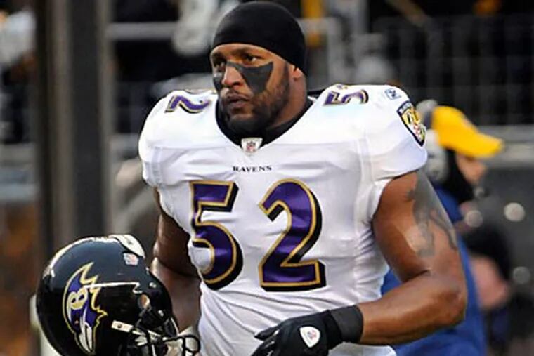 "If we don't have a season ... watch how much crime picks up," Ravens linebacker Ray Lewis said. (Tom E. Puskar/AP Photo)