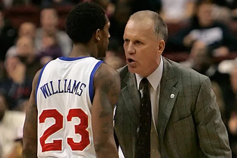 Doug Collins and the 76ers are happy with the progress they have shown this season. (Yong Kim/Staff file photo)