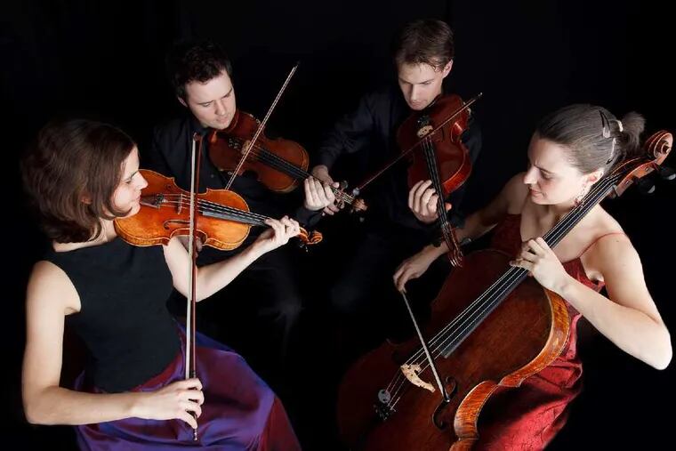 The Elias String Quartet: Sara Bitlloch and Donald Grant, violins; Martin Saving, viola; Marie Bitlloch cello.