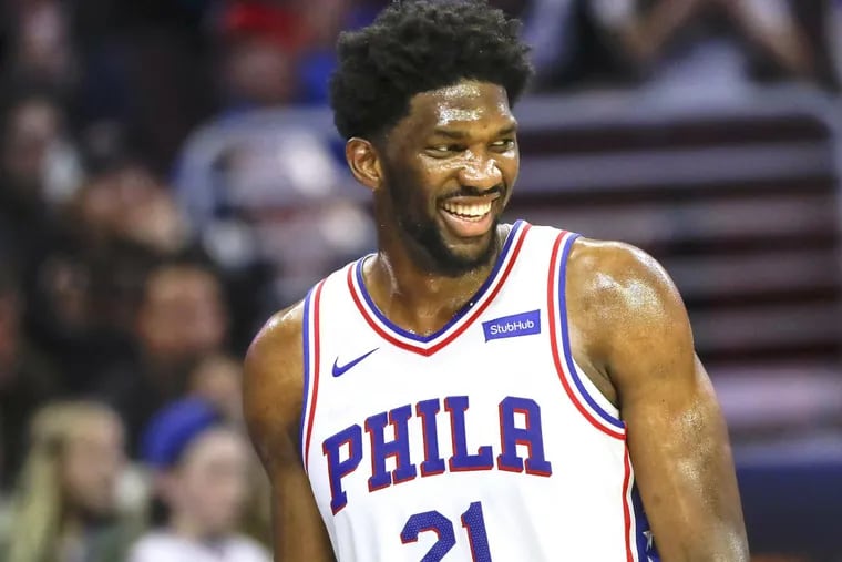 Sixers center Joel Embiid has shown no ill effects from offseason knee surgery.