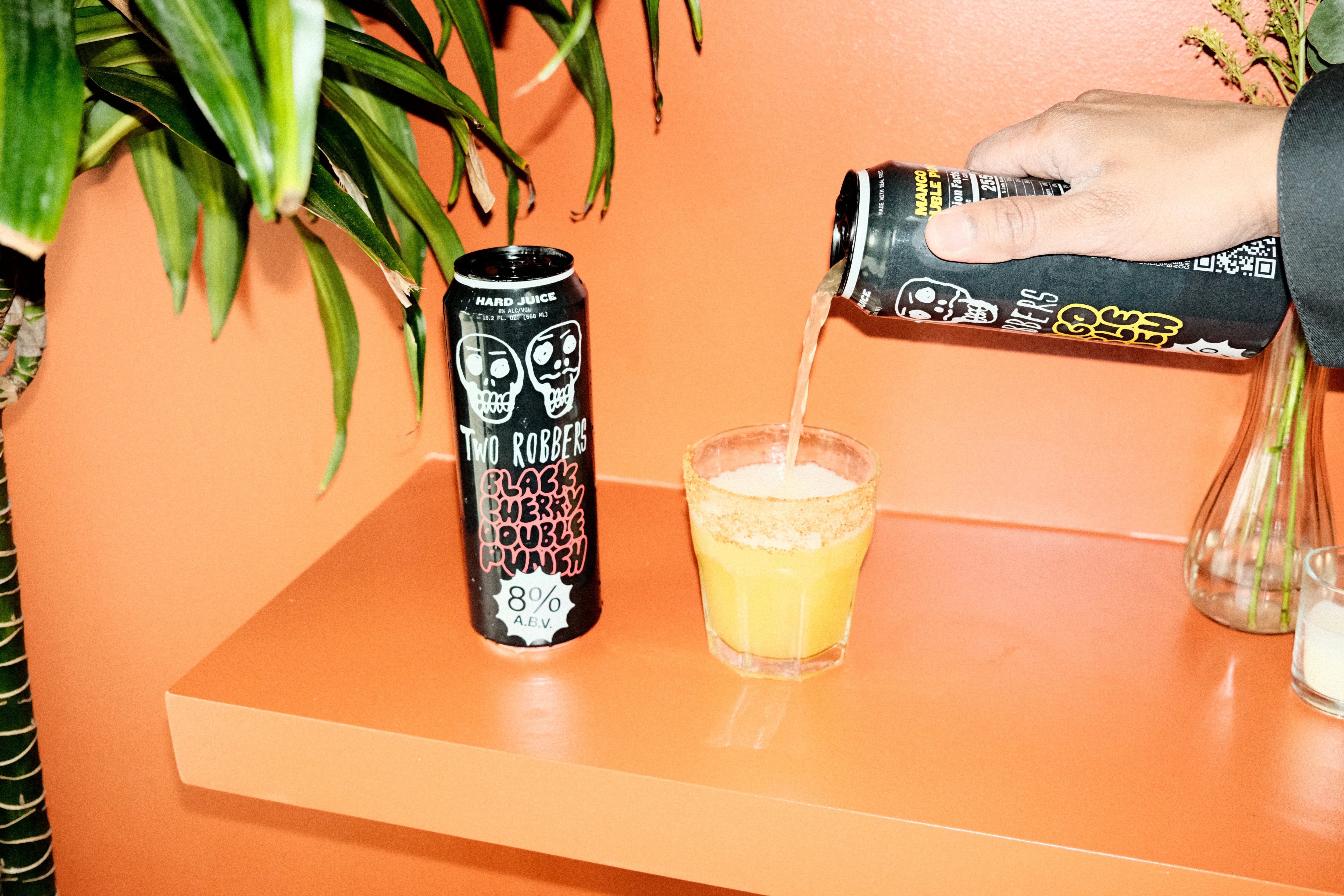 Two Robbers Double Punch Hard Juice is a new summer release from Two Robbers Seltzer in Fishtown and comes in mango and black cherry flavors.