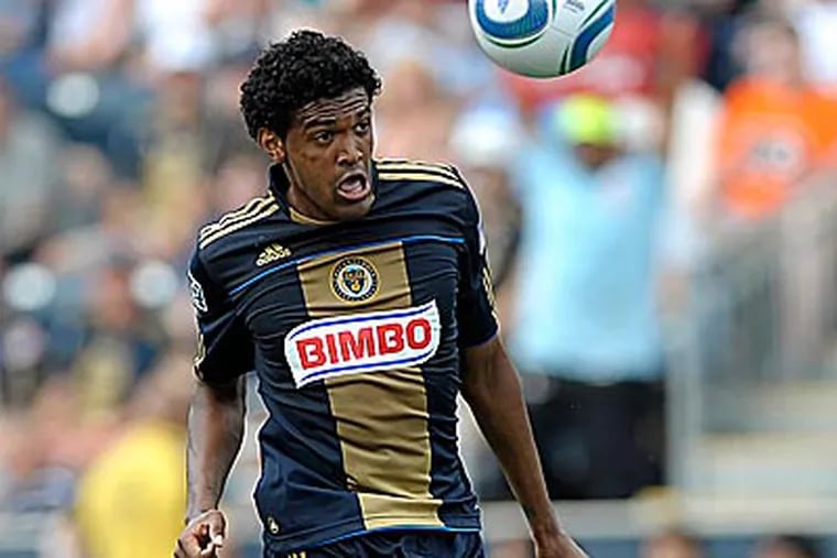 Sheanon Williams and the Union conclude their season against the Red Bulls on Saturday. (Michael Perez/AP file photo)