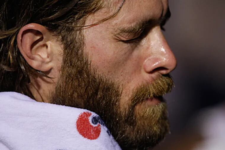 Jayson Werth insists that being in a contract year hasn't been the reason for his struggles this season. (Ron Cortes / Staff Photographer)