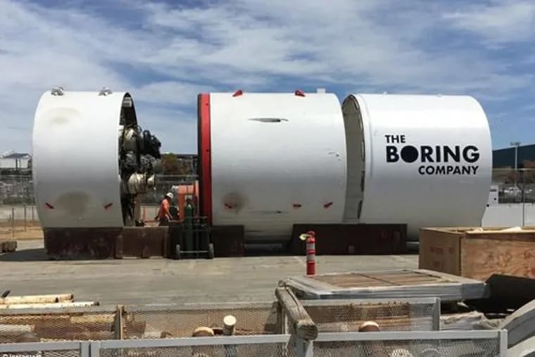Part of The Boring Company’s system to create transportation tunnels.
