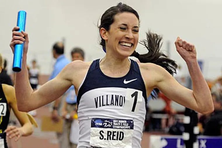 "I stayed really calm and relaxed and was picking off runners," Villanova's Sheila Reid said. (Michael Thomas/AP file photo)