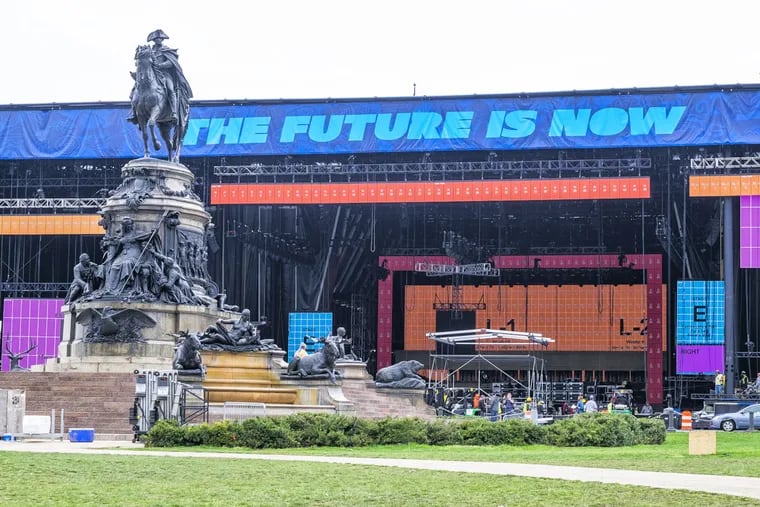 The Benjamin Franklin Parkway played host to the NFL draft in 2017.