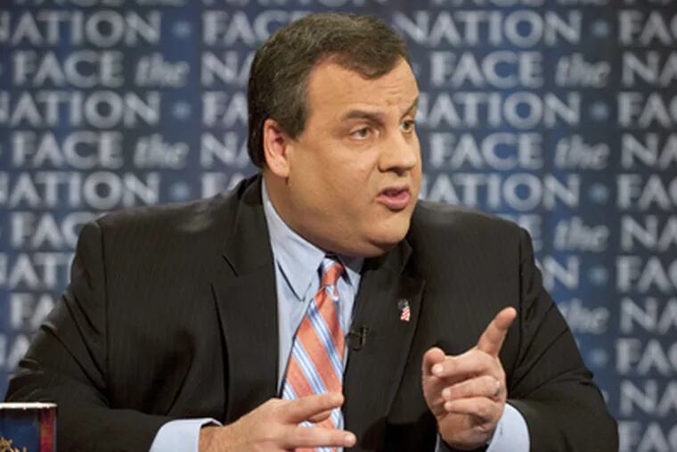 Gov. Christie discussed New Jersey issues in his appearance Sunday on "Face the Nation." (Chris Usher / Associated Press)