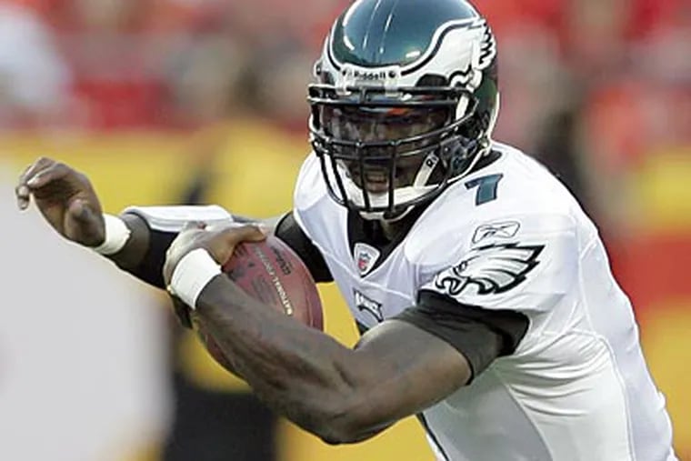 Michael Vick will play the first half of Thursday's final preseason game against the Jets. (Yong Kim/Staff Photographer)