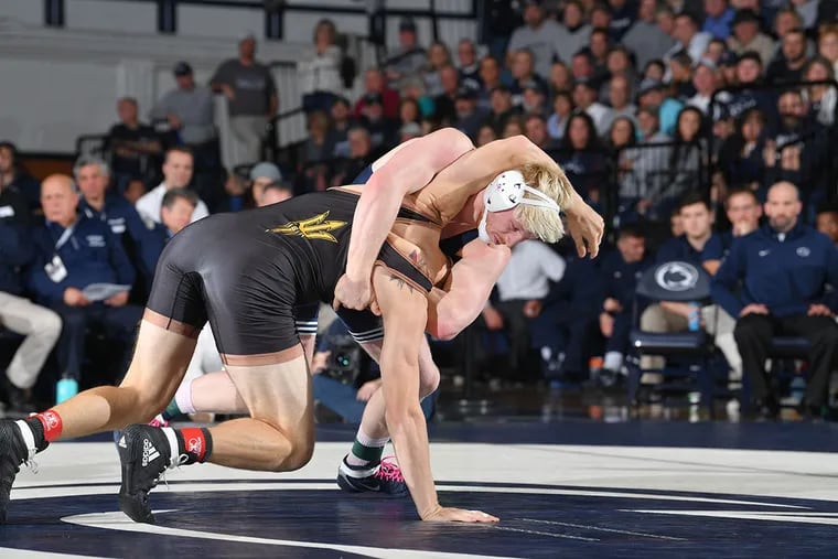 Penn State wrestler Bo Nickal, a senior who is unbeaten at 197 pounds this season (25-0) and will be gunning for a third individual national title.