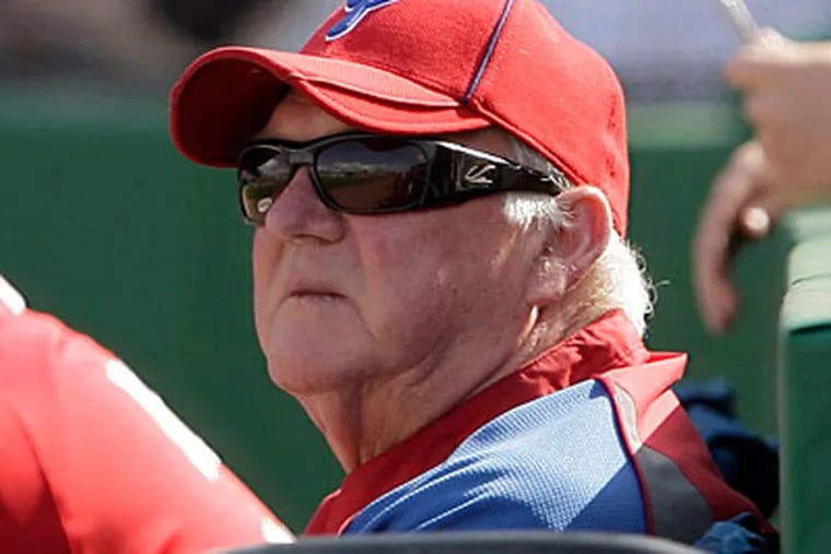 Charlie Manuel conceded that the Phillies' lengthening trainer's report has him nettled. (Yong Kim/Staff Photographer)