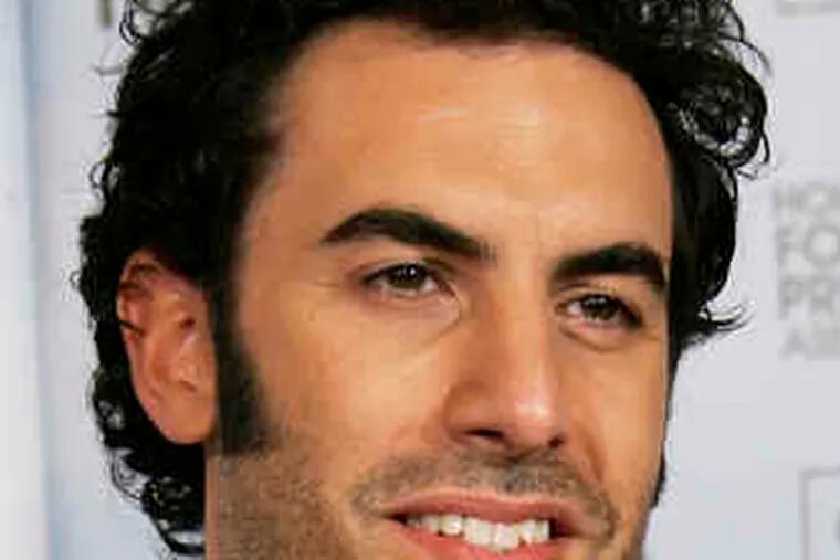 Sacha Baron Cohen , Marie Claire cover boy, trashes an alphabet's worth of celebrities, including Philadelphia's Pink.