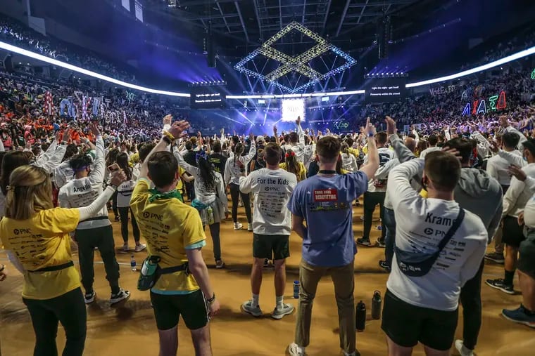 Penn State's THON, the 46-hour dance marathon that raises money for pediatric cancer research and patient support, raised a record amount for pediatric cancer research and patient support.
