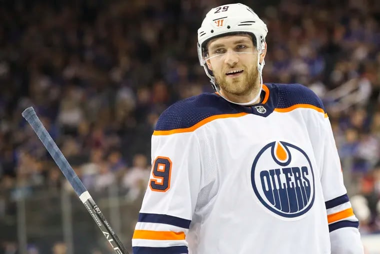 NHL leading scorer Leon Draisaitl had two goals and an assist in his only game this season against the Flyers. On Monday, he became the fourth Edmonton player to win MVP, joining Connor McDavid, Mark Messier and that Gretzky fellow.