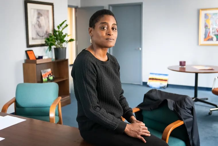 Keisha Hudson, chief defender, shown here in her office at the Defender Association of Philadelphia, Thursday, May 5, 2022.