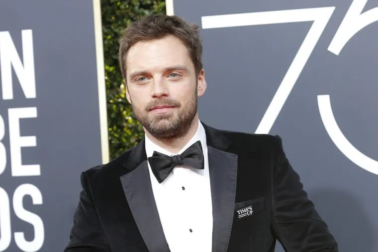 Sebastian Stan arrives at the 75th Annual Golden Globes at the Beverly Hilton Hotel in Beverly Hills, Calif., on Sunday, Jan. 7, 2018.
