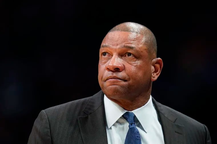 Doc Rivers will get the first look at his Sixers team in game action Tuesday against Boston.